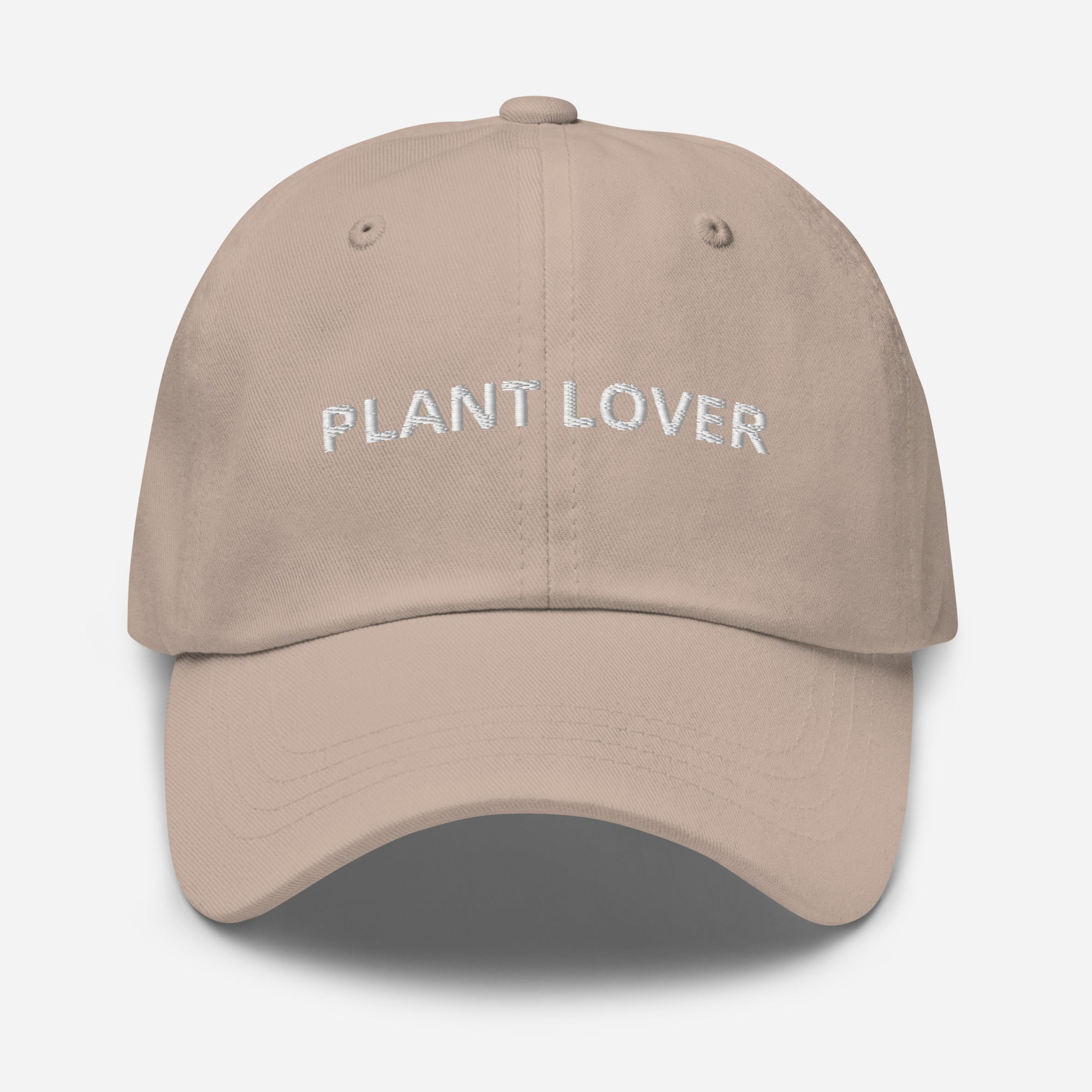Plant Lover Dad Hat Beige